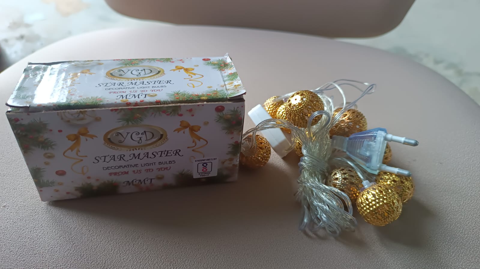 Decorative Metal Ball Led String Light (3 Meter ) Decorative Metal Ball Led String Light (3 Meter )